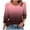 Rose Gold, variant on UAMVSH Blouses for Women Dressy Casual Gradient Print Button 3/4 Sleeve Tops Pleated Crewneck Tunic Shirts Spring Fall Outfits