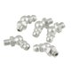 thumbnail image 3 of X Autohaux M6x1 Male Thread Straight Metal Grease Nipple Zerk Nozzle 45 90 Degree Angle Grease Nipple Zerk Fitting title, 3 of 5