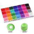thumbnail image 3 of Ywmimn 28 Couleurs Perles de Rocaille 3mm, Kit de 7200 Pcs Perles de Rocaille en Verre pour Bijoux, 3 of 5