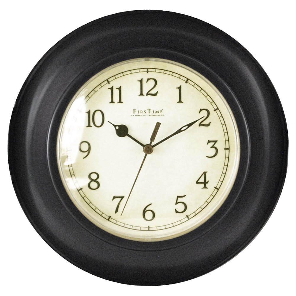 FirsTime Bronze Plastic Wall Clock