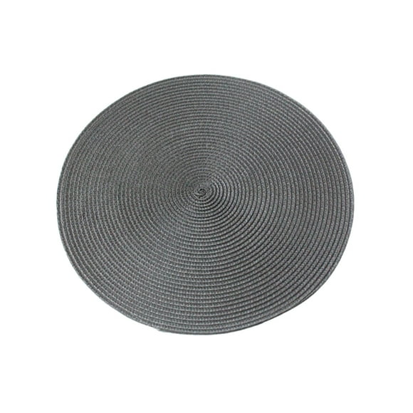 Yuarrent Mantel resistente y duradero, inodoro, moderno, sencillo, antideslizante, fácil de cuidar, manteles individuales redondos, color gris Type1 NO1