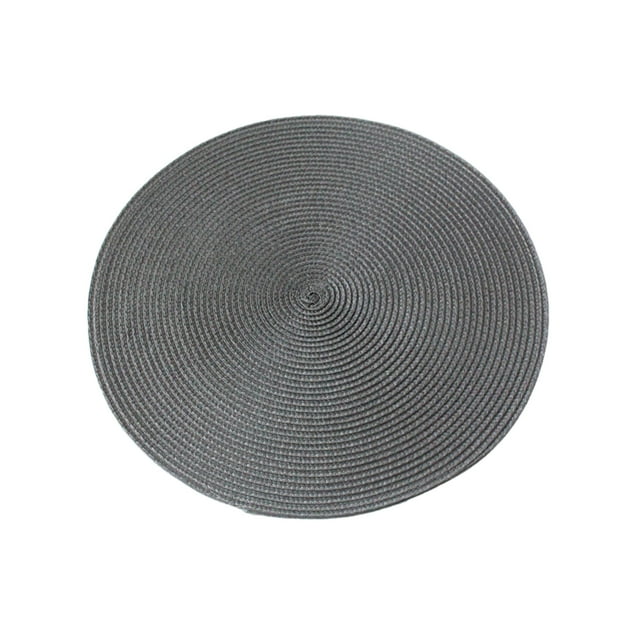 relayinert Tapis de Table pour Toutes les Occasions Grand Application et Durabilité Robuste Napperons Ronds Napperons Inodore Moderne Simple Gris Foncé 1 Ensemble