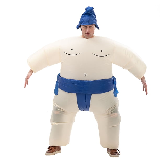 Traje inflable de sumo japonés para niños y adultos, traje inflable de dibujos animados, ropa de lucha de sumo multicolor