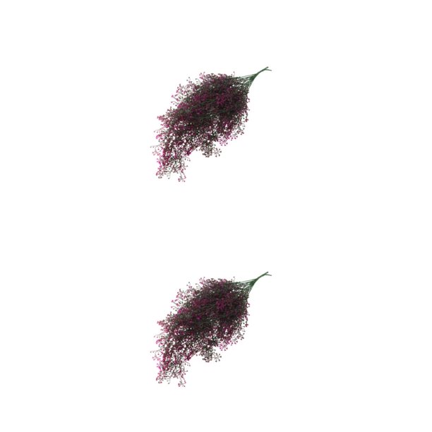 Yuarrent 2 piezas de decoración de plantas artificiales, adorno de hojas de plantas, montado en la pared Rojo purpura 2Conjunto