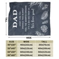 thumbnail image 5 of Dad Blanket - Dad Gifts from Daughter Son - Fathers Day Birthday Gifts for Dads - Best Dads Ever Gift Ideas 50x40, 5 of 6