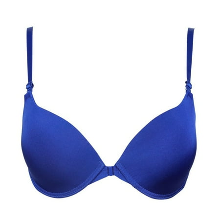

MOREFUN Fashion Bra Spring and Summer Seamless Sexy Front Button Closure Bra Push Up Underwear Buckle Female Small Chest Underwire Bra