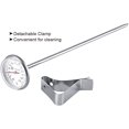 thumbnail image 3 of Milk Frothing Thermometer, Stainless Steel Instant Read Meat Thermometer with Clip Food Cooking Thermometer for Grill BBQ Steak Smoker Oil Milk Yogurt (Long), 3 of 8
