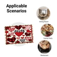 thumbnail image 5 of Amarainy Valentine Hearts Plaid Roses Table Mats Set of 4 for Home Kitchen Table Decor 12x18 inch, 5 of 5