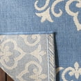 thumbnail image 4 of SAFAVIEH Beach House Lynette Medallion Indoor/Outdoor Runner Rug, Cream/Blue, 2'2" x 10', 4 of 8