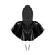 thumbnail image 1 of Capa con capucha, accesorios decorativos, estilo retro, poliéster, cómoda, para disfraz. Negro, 1 of 9
