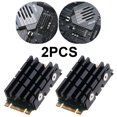 thumbnail image 1 of Disipador Calor SSD M.2 Disco Duro Estado Sólido Enfriador Aluminio para NVME 2242 (), 1 of 8