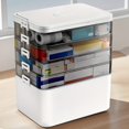 thumbnail image 1 of Boîte de Rangement pour Médicaments Grande Capacité avec Poignées Faciles à Saisir - Organisateur de Pilules en Plastique Durable à Plusieurs Couches pour Usage Domestique, Voyage et Bureau - Solution de Rangement Sécurisée et Peu Encombrante, 1 of 8