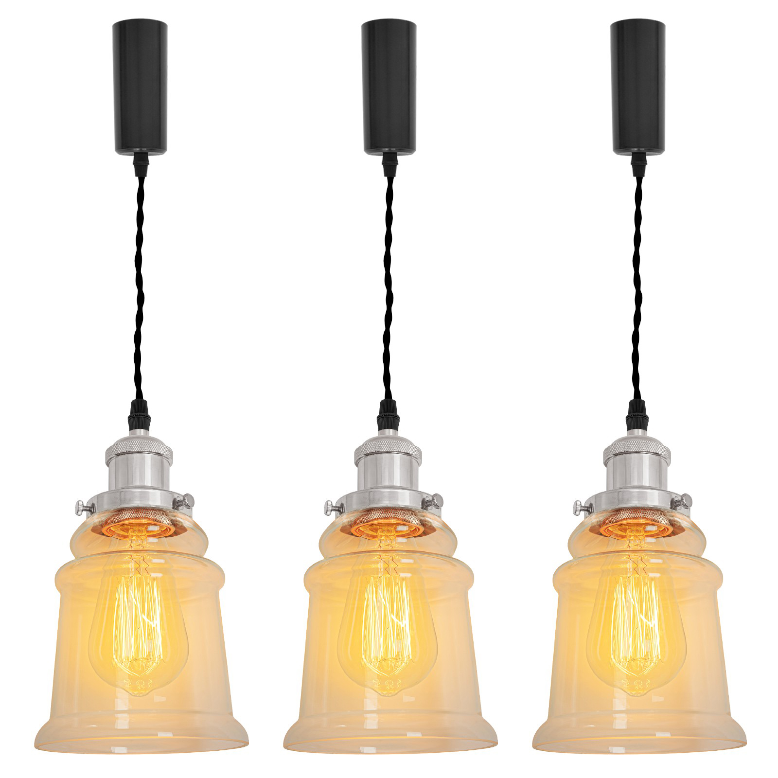 Kiven H Track Pendant Lightning,Adjustable Cord Length,Industrial H