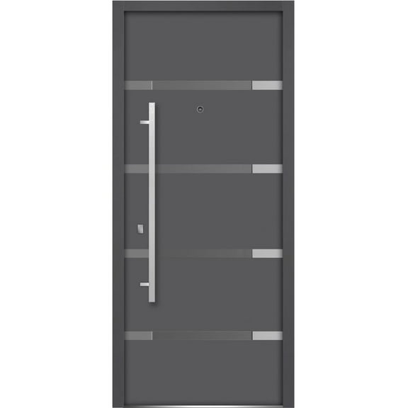 Sample of Color Grey Graphite for the Exterior Door