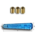thumbnail image 3 of Blue JDM Spiral Crystal VIP Style Manual Bubble Shifter Shift Knob Head - 20CM, 3 of 5