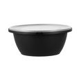thumbnail image 2 of Cater Tek 51 oz Round Black Plastic Catering / Serving Bowl - with Clear Lid, Microwavable - 8" x 8" x 3 1/2" - 25 count box, 2 of 10