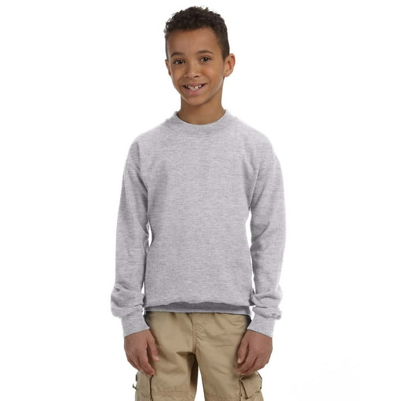 Gildan Heavy Blend Youth Crewneck Sweatshirt , G180B , Sport Grey , Large