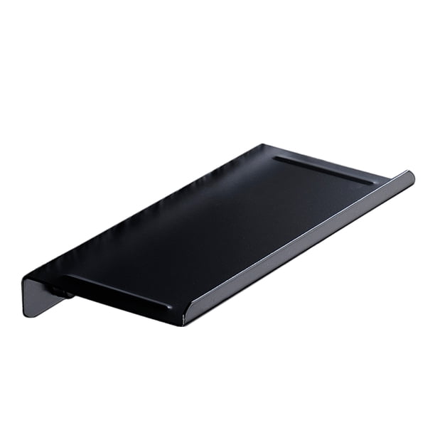 Estante de almacenamiento de teléfono de baño Bandeja de teléfono móvil de acero inoxidable Estante de almacenamiento de baño (negro)