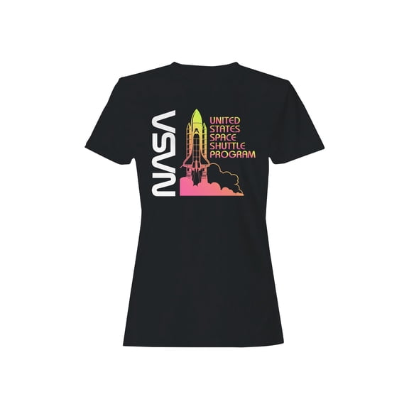 Officially Licensed Nasa Vintage Space Shuttle Launch Women's T-shirt