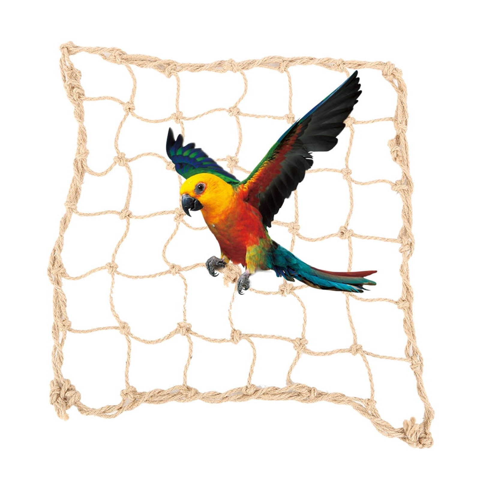 Parrot Climbing Net Rope Ladder Toy Gym Swing for Birds Cage Accessories Small Animals Playground Exercise Activity