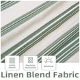 thumbnail image 3 of DriftAway Chris Linen Lined Valance Double Layer Thermal Insulated Room Darkening Blackout Valances 3 Inch Rod Pocket Vertical Striped Kitchen Valance for Bathroom 52 Inch by 14 Inch Loden Green, 3 of 8