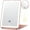 Rose Gold, variant on Rechargeable Makeup Mirror for Travel, Vanity Mirror with 80LEDs, 3 Color Light, 2000mAh Battery, Portable Ultra Slim Lighted Mirror, Travel Essential