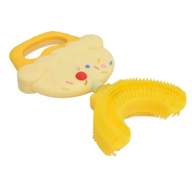 Cepillo de dientes en forma de U para niños,Cepillo de dientes en forma de U para niños Cepillo de dientes en forma de U de silicona Cepillo de dientes en forma de U Diseño fácil de usar