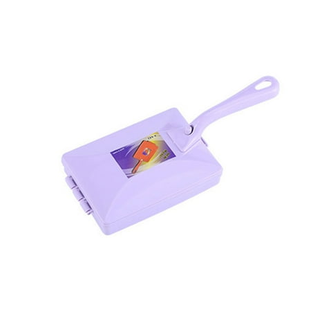

3PCS Multi-functional Double Head Handheld Carpet Table Brush Plastic Sweeper Dirt Hair Cleaner Collector Roller Random Color