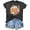 Black, variant on ALLLIST Tops for Women Plus Size Crew Neck Short Sleeve T-Shirts Fashion Green Floral Holiday Shirts Women's Clothing