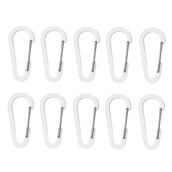 10Pcs Snap Hook Carabiner Clip Carabiner Spring Snap Clip Hook D-Shape Keyring Carabiner Hook for Camping Hiking Fishing