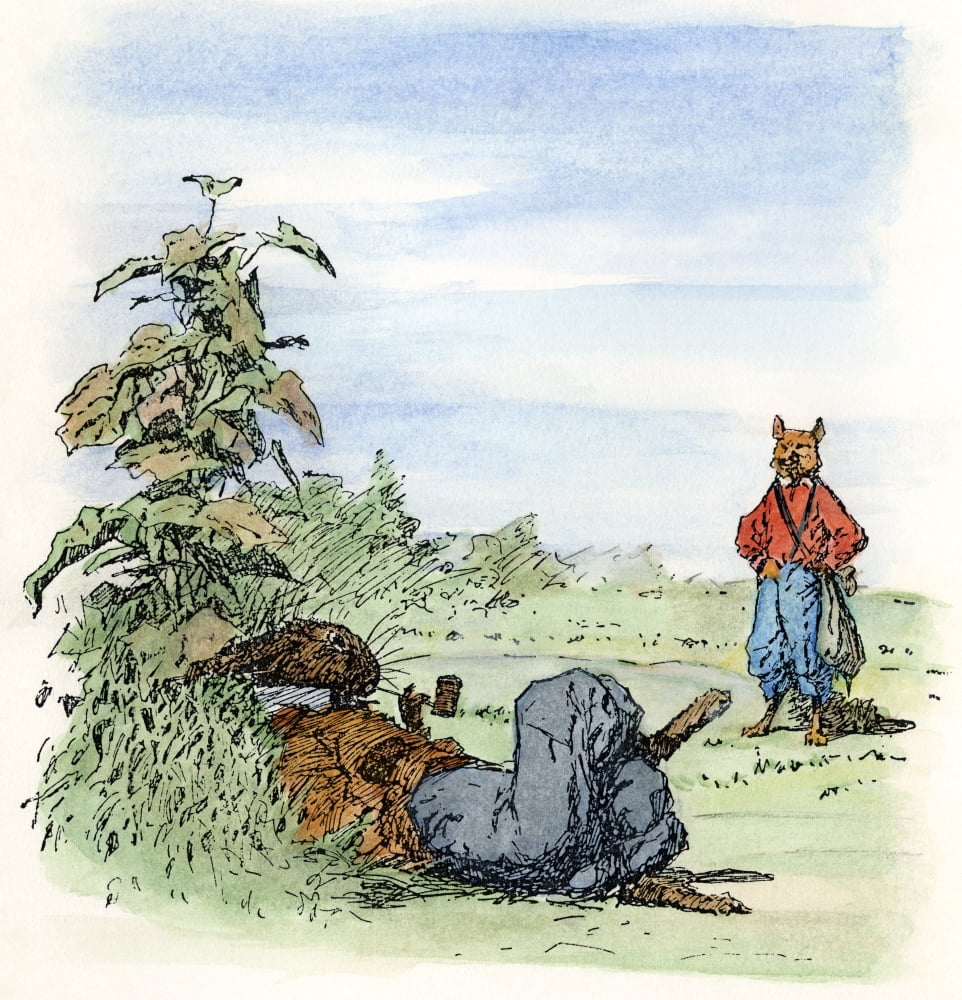 Brer Rastus Harris Uncle Remus 1895 Nbrer Rabbit And Brer Fox Pen-And-Ink Drawing ...