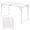 white2, variant on TENGDA 3FT 4FT 6FT White Plastic Folding Table with Handles and Lock Portable All-Weather Indoor Outdoor Dining Table for Camping Party Picnic