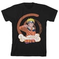 thumbnail image 4 of Naruto Classic Naruto with Cloud and Symbol Youth Boys Black Tee-XL, 4 of 5