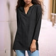 thumbnail image 3 of Women's V Neck Sleeve Casual T Shirt For Spring Outdoor Home Wear Comfortable Pure Color Tee Loose Womens Athletic Top Blank Athletic Shirts Burnout Tee Shirts Casual Womens Tops Short Sleeve Athletic, 3 of 5