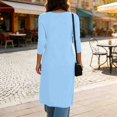 thumbnail image 6 of JUUNthy Long Cardigan for Women, Deep V Neck Long Sleeve Slim Fit Button Front Soft Knit Sweater Outerwear Beige L, 6 of 16