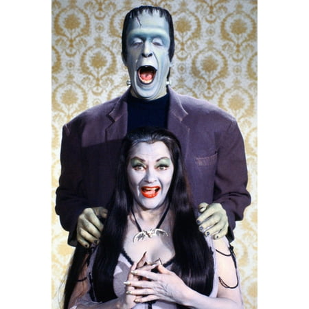The Munsters 24x36 Poster Herman and Lily laughing!