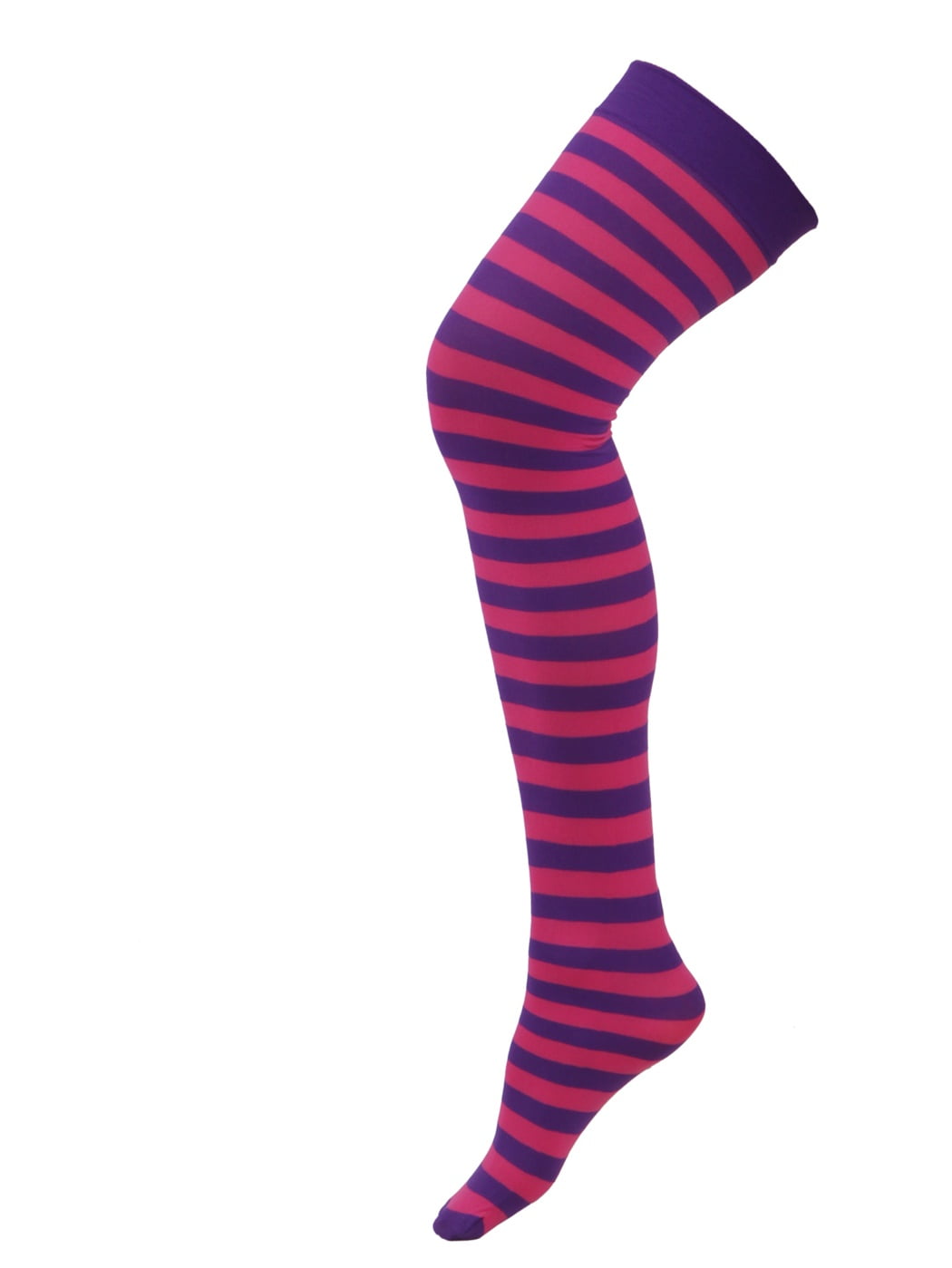 HDE HDE Women's Plus Size Striped Stockings Thigh High Over the Knee