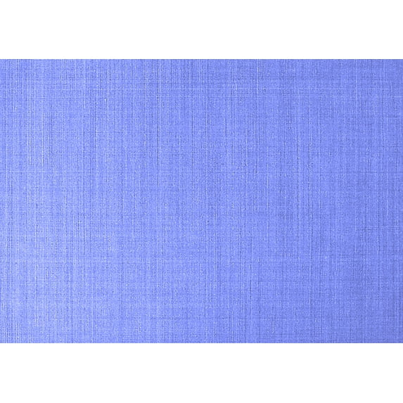 Ahgly Company Indoor Rectangle Solid Blue Modern Area Rugs, 2' x 5'