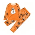 thumbnail image 6 of Halloween Family Matching Sleepwear Set Fun Pumpkin and Ghost Print Long Sleeve Top and Pants Holiday Apparel, 6 of 6