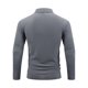 thumbnail image 4 of Blusa y camisa de manga larga con cuello vuelto para hombre, camisa deportiva de color liso con solapa y botones, blusa de poliéster de manga larga con solapa para hombre, 4 of 8