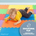 thumbnail image 3 of Non-Toxic Extra-Thick 36 Piece Children Play & Exercise Mat - Comfortable Cushiony Foam Floor Puzzle Mat, 6 Vibrant Colors for Kids & Toddlers, 3 of 6