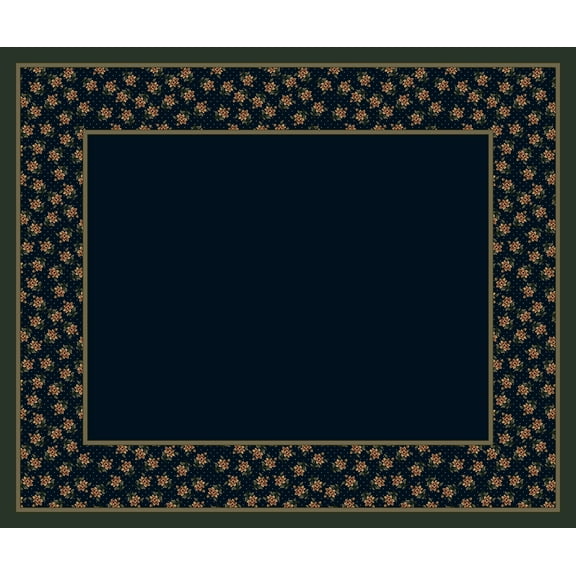 Milliken Design Center Area Rug RAMBLING ROSE SAPPHIRE II Rambling Rose Sapphire Ii 2' 4" x 23' 2" Runner