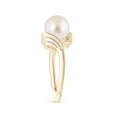 thumbnail image 3 of Angara South Sea Cultured Pearl Ring with Wing Motifs in 14K Yellow Gold for Women | June Birthstone Jewelry for Her, 3 of 8