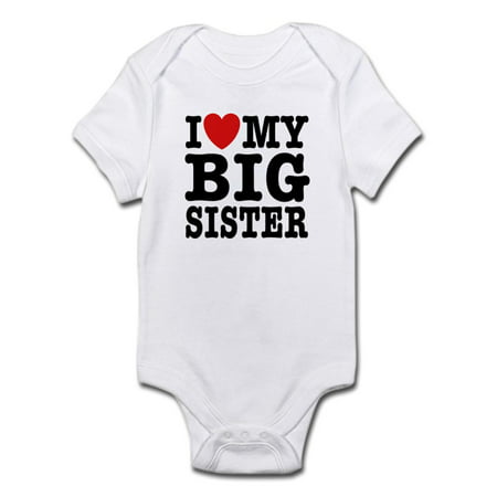 I Love My Big Sister Infant Bodysuit - Baby Light