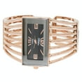 thumbnail image 5 of Blekon Collections Ladies Fashion Watch - Rectangular Analog Quartz Sturdy Stylish Wrist Watch Semi Cuff Bangle Watch, 5 of 5