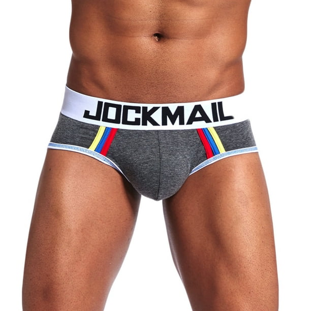 JOCKMAIL Men's Classic Basic Underwear Cotton Bulge Pouch Shorts