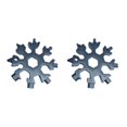thumbnail image 1 of maskred 18-in-1 Snowflake Multi-tool tool Card Combination Compact Portable Outdoor spanner wrench Multifunction Camping Tool black 2Set, 1 of 6