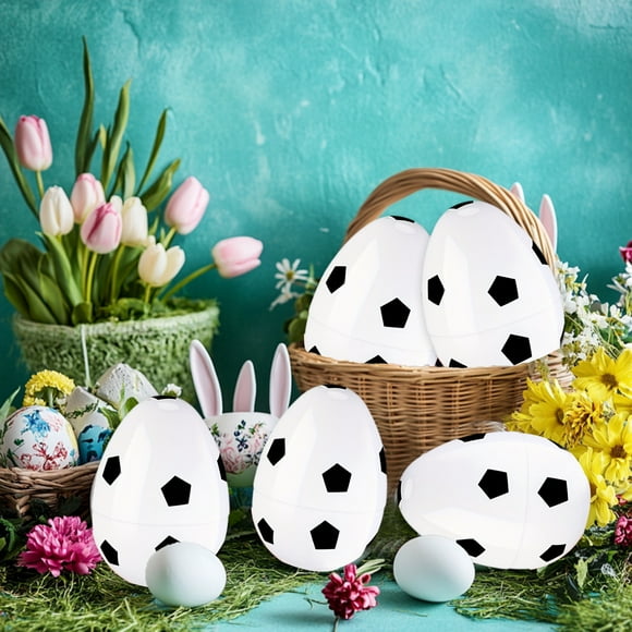 Chmadoxn Décorations de Pâques, Ornements de Pâques, Cadeaux de Pâques Ouverture 15 cm Sports de Pâques Produits de Pâques Oeufs de Pâques en Plastique