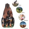 Dachshund Weiner dog Foldie Crossbody Bag Durable Small Sling Bag and