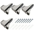 thumbnail image 3 of SHISUYAN 4pcs Adjustable Glass Shelf Bracket Wall Mount Floating Glass Shelf Brackets, 3 of 8